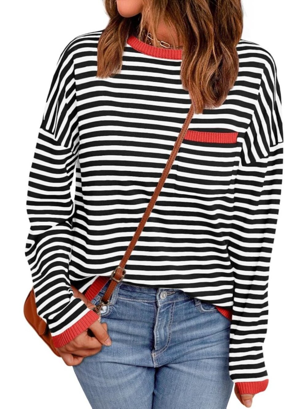 Lightweight Striped Sweater for Women | Trendy Fall Fashion 2026 Outfit